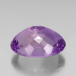 Améthyste violet naturelle coupe ovale, 29,09 ct, VVS-VS