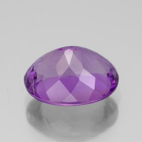 Améthyste violet naturelle coupe ovale, 4,50 ct, VVS