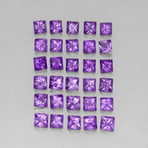 Achetez naturel 3,79ct violet améthyste gems, carré, en provenance brésil chez gemselect. en stock, livraison internationale!