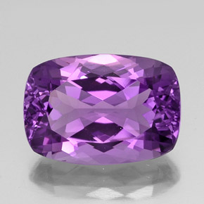 Améthyste violet naturelle coupe coussin, 13,68 ct, VVS-VS