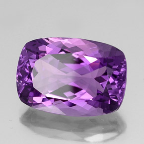 Améthyste violet naturelle coupe coussin, 13,68 ct, VVS-VS