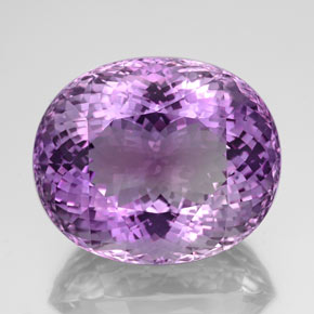 Améthyste violet naturelle coupe ovale, 124,50 ct, VVS-VS