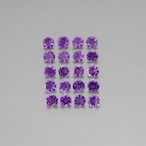 Achetez naturel ct violet améthyste gems, coupe roude, en provenance uruguay chez gemselect. en stock, livraison internationale!