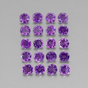 Achetez naturel ct violet améthyste gems, coupe roude, en provenance uruguay chez gemselect. en stock, livraison internationale!