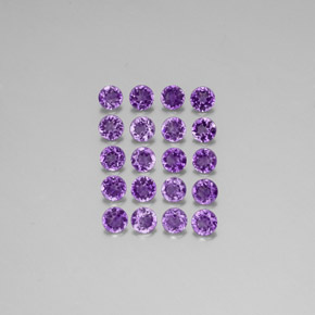 Achetez naturel ct violet améthyste gems, coupe roude, en provenance uruguay chez gemselect. en stock, livraison internationale!