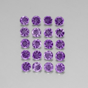 Achetez naturel ct violet améthyste gems, coupe roude, en provenance uruguay chez gemselect. en stock, livraison internationale!
