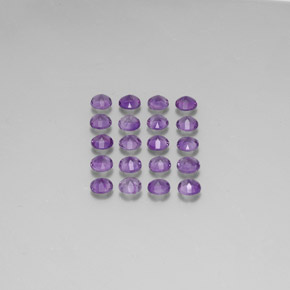 Achetez naturel ct violet améthyste gems, coupe roude, en provenance uruguay chez gemselect. en stock, livraison internationale!