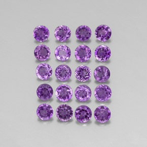 Achetez naturel ct violet améthyste gems, coupe roude, en provenance uruguay chez gemselect. en stock, livraison internationale!