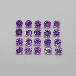 Achetez naturel ct Violet Améthyste gems, Coupe roude, En provenance Brésil chez GemSelect. En stock, livraison internationale!