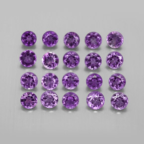 Achetez naturel ct Violet Améthyste gems, Coupe roude, En provenance Brésil chez GemSelect. En stock, livraison internationale!