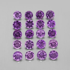 Achetez naturel ct violet améthyste gems, coupe roude, en provenance brésil chez gemselect. en stock, livraison internationale!
