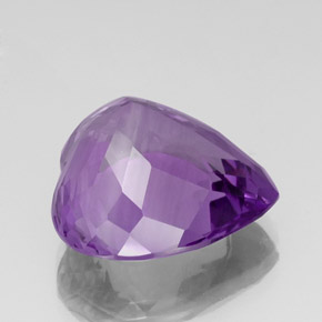 Améthyste violet naturelle forme de coeur, 20,85 ct, VVS-VS