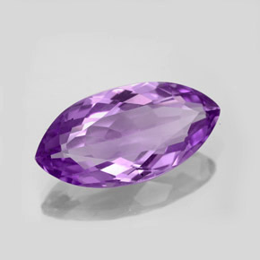 Améthyste violet naturelle marquise, 7,64 ct, VVS