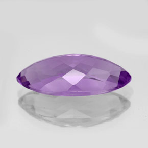 Améthyste violet naturelle marquise, 7,64 ct, VVS