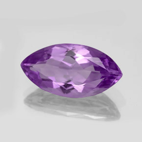 Améthyste violet naturelle marquise, 8,24 ct, VVS-VS
