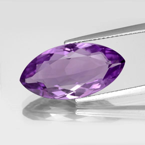 Améthyste violet naturelle marquise, 7,33 ct, VVS-VS