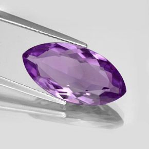 Améthyste violet naturelle marquise, 7,33 ct, VVS-VS
