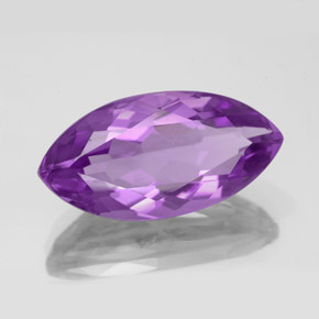 Améthyste violet naturelle marquise, 8,44 ct, VVS-VS