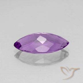 Améthyste Violet violacé naturelle Marquise, 6.79 ct, VS