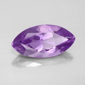 Améthyste violet naturelle marquise, 5,29 ct, VVS-VS