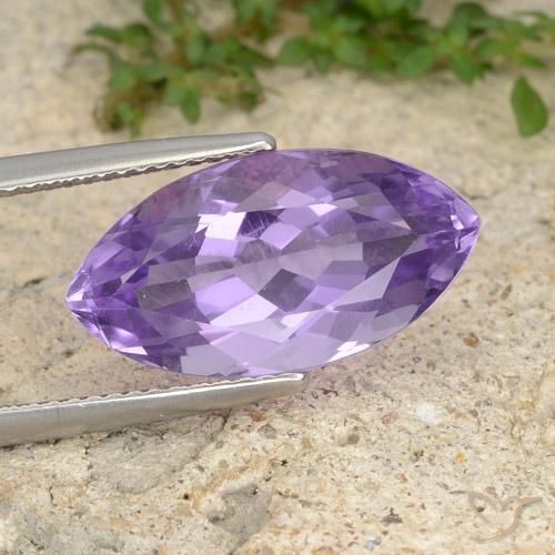 7.27ct Naturel Violet iris profond Améthyste, Marquise, VS