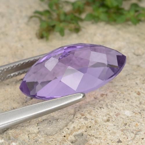 Améthyste Violet iris profond naturelle Marquise, 7.27 ct, VS