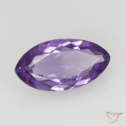 Améthyste Violet moyen naturelle Marquise, 5.94 ct, VS