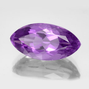 Améthyste violet naturelle marquise, 7,06 ct, VS