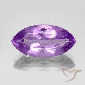 Améthyste Violet violacé naturelle Marquise, 5.85 ct, VS