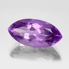 Améthyste violet naturelle marquise, 6,73 ct, VS