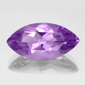 Améthyste violet naturelle marquise, 6,87 ct, VS