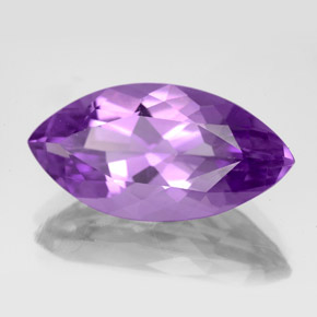 Améthyste violet naturelle marquise, 6,87 ct, VS