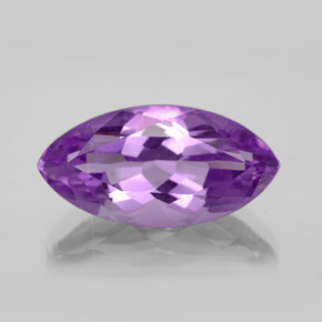 Améthyste violet naturelle marquise, 7,04 ct, VS