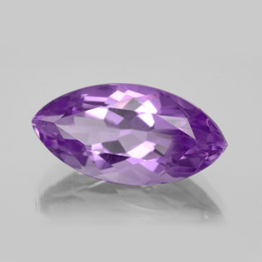 Améthyste violet naturelle marquise, 7,04 ct, VS