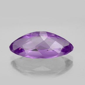 Améthyste violet naturelle marquise, 7,04 ct, VS