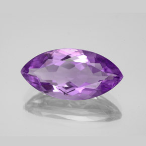 Améthyste violet naturelle marquise, 5,58 ct, VS