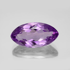 Améthyste violet naturelle marquise, 6,72 ct, VVS-VS