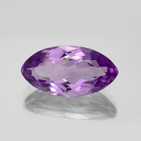 Améthyste violet naturelle marquise, 6,72 ct, VVS-VS