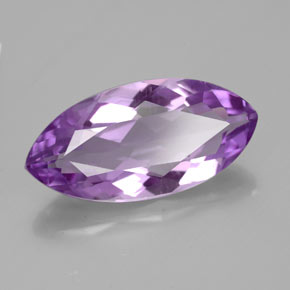 Améthyste violet naturelle marquise, 4,95 ct, VS