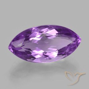Améthyste Violet moyen naturelle Marquise, 6.76 ct, VS