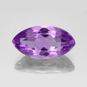 Améthyste violet naturelle marquise, 6,12 ct, VVS-VS