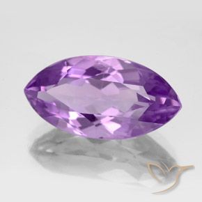 Améthyste Pourpre violacé moyen naturelle Marquise, 7.04 ct, VVS-VS