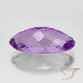 Améthyste Pourpre violacé moyen naturelle Marquise, 7.04 ct, VVS-VS