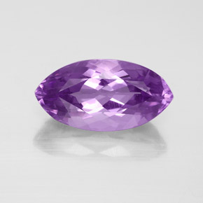 Améthyste violet naturelle marquise, 5,37 ct, VS
