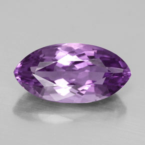 Améthyste violet naturelle marquise, 4,83 ct, VS-SI