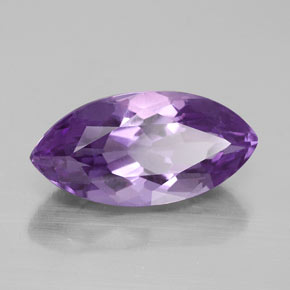 Améthyste violet naturelle marquise, 4,96 ct, VVS-VS