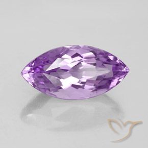 Améthyste Violet rosâtre moyen naturelle Marquise, 8.10 ct, VVS-VS