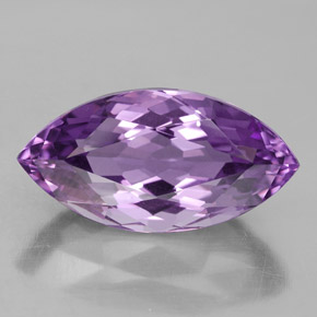 Améthyste violet naturelle marquise, 9,72 ct, VVS
