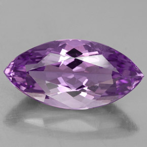 Améthyste violet naturelle marquise, 8,43 ct, VS