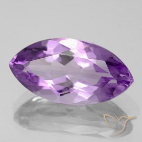 Améthyste Violet Rosâtre naturelle Marquise, 5.66 ct, VS-SI